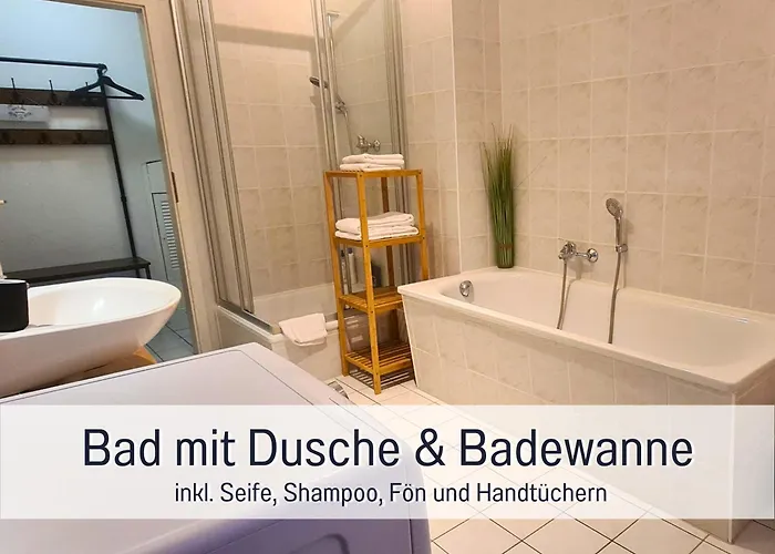 Lichtdurchflutete Moderne Stadtwohnung, Kueche, Waschtrockner, Smarttv